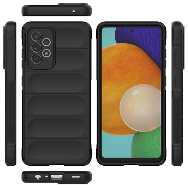 Mjukt greppformat Samsung Galaxy A52s 5G / Samsung Galaxy A52 5G / Samsung Galaxy A52 skal - Svart Svart