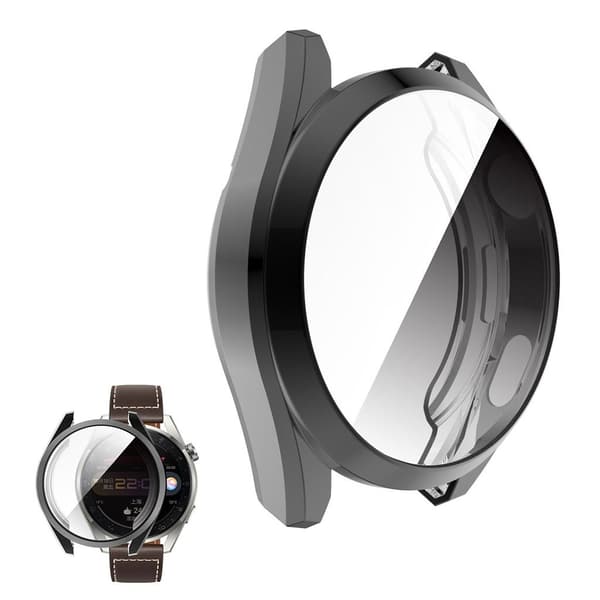 Huawei Watch 3 Pro galvanisering af TPU-ramme - Sort Black