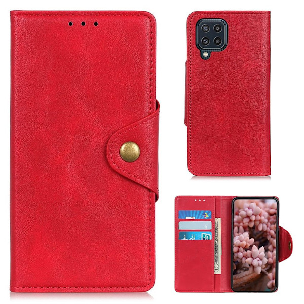 Alpha Samsung Galaxy M32 Läppäkotelo - Punainen Red