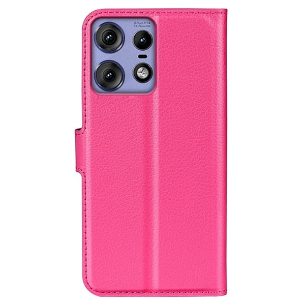Classic Motorola Edge 50 Pro flip etui - Rose Pink
