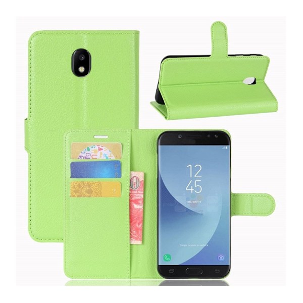 Samsung Galaxy J5 (2017) Lækkert læder etui - Grøn Green