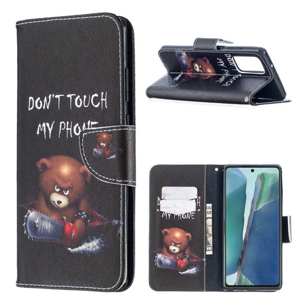 Wonderland Samsung Galaxy Note 20 flip case - Bear Brown