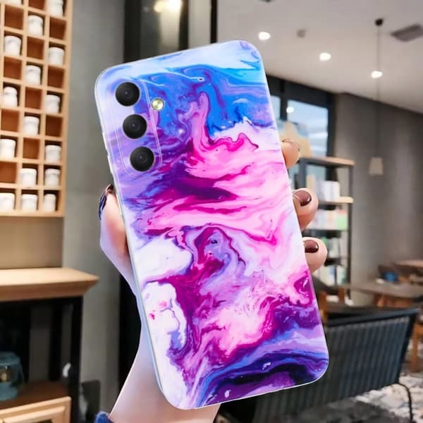 Marble design Samsung Galaxy S24 Plus kotelot - Ruusu Pink