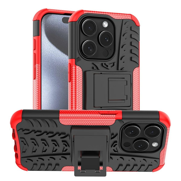 Offroad iPhone 15 Pro Max skal - Röd Röd