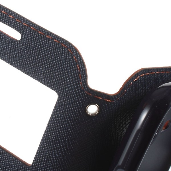 ROAR KOREA Fönster Läderfodral till Samsung Galaxy J1 (2016) - Orange Orange