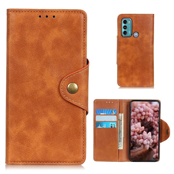 Alpha Motorola Moto G40 Fusion / G60 Flip etui - Brun Brown