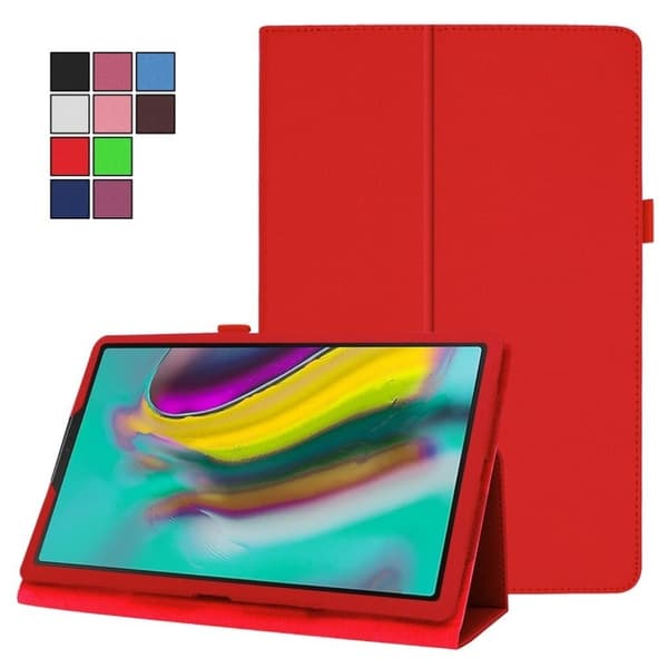 Samsung Galaxy Tab A 10.1 (2019) litchi læretui - Rød Red