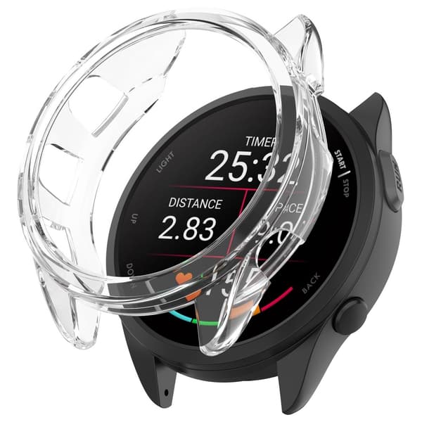 Garmin Forerunner 165 / Forerunner 165 Music Fleksibel urramme Smartwatch Protector Case - Transparent Transparent