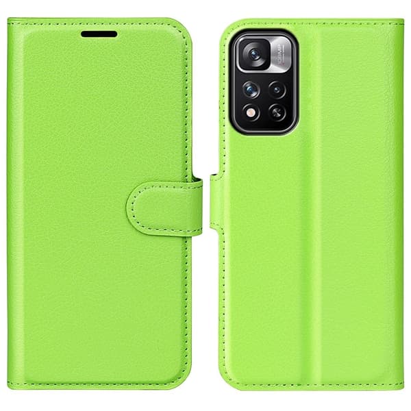 Klassisk Xiaomi Redmi Note 11 Pro Plus 5G flip etui - Grøn Green
