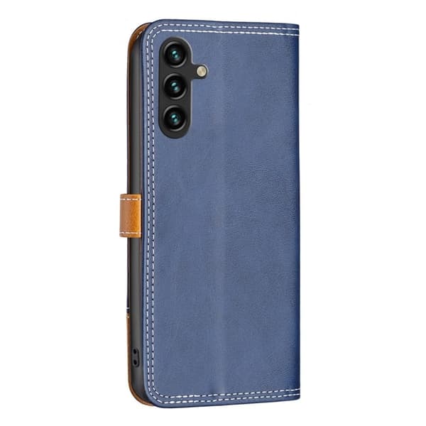 BINFEN tofarget læretui for Samsung Galaxy A14 - Blå Blue
