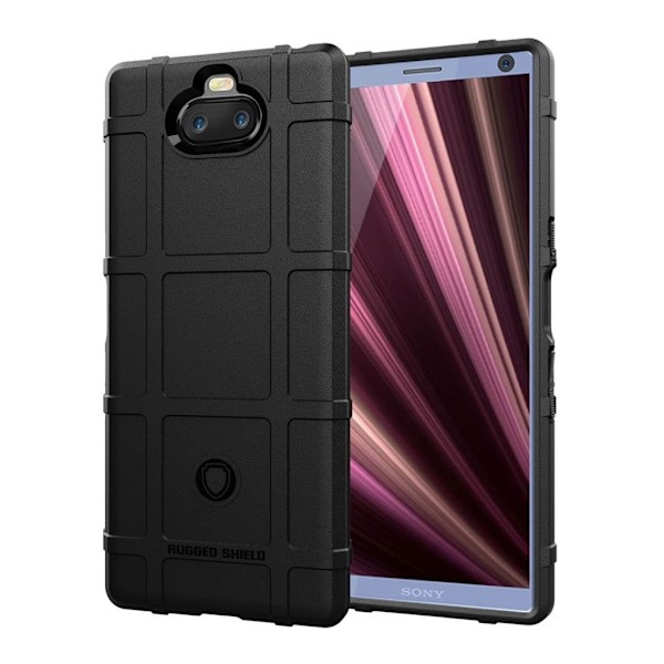 Sony Xperia 10 Plus anti-stød gitter etui - Sort Black
