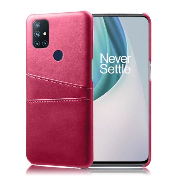 Dual Card etui - OnePlus Nord N10 5G - Rose Pink