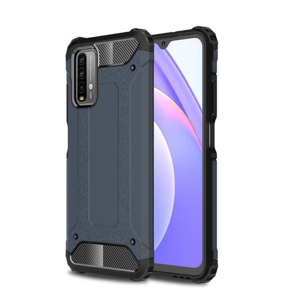 Armour Guard Etui Xiaomi Poco M3 / Redmi Note 9 - Marineblå Blue