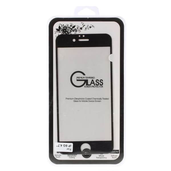 Herdet Glass (sort) Skjermbeskytter For iPhone 6 Black