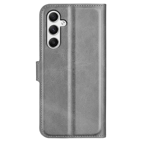 Samsung Galaxy A35 nahkainen lompakokkotelo - Harmaa Silver grey