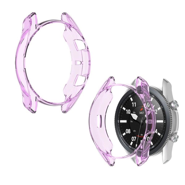 Samsung Galaxy Watch 3 (41mm) genomskinlig ram - Transparent Lila Lila