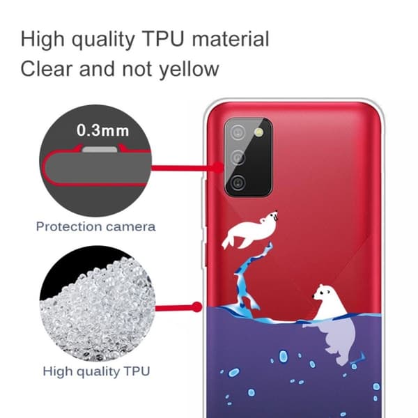 Deco Samsung Galaxy A03s Suojakotelo - Polar Bear Blue