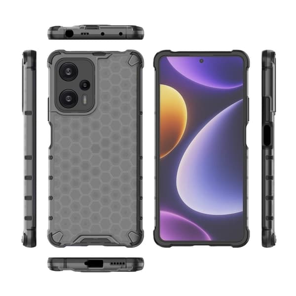 Bofink Honeycomb Xiaomi Poco F5 / Redmi Note 12 Turbo Etui - Sort Black