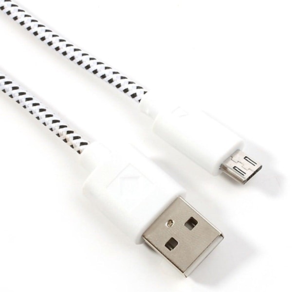 Universaali 2m Micro Usb Kaapeli Älypuhelimille - Valkoinen White