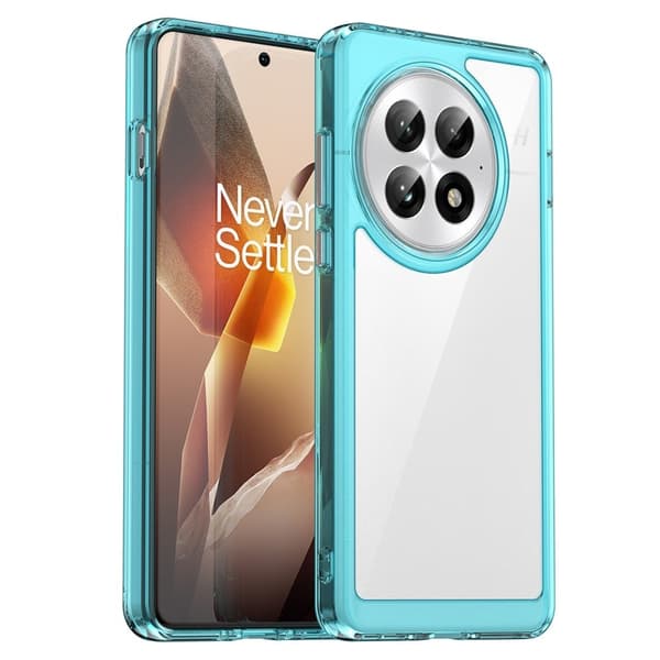 OnePlus 13 smart akryl cover - Gennemsigtig Blå Blue