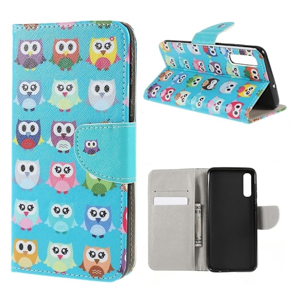 Wonderland Samsung Galaxy A50 kotelot - Useat Pöllöt Multicolor