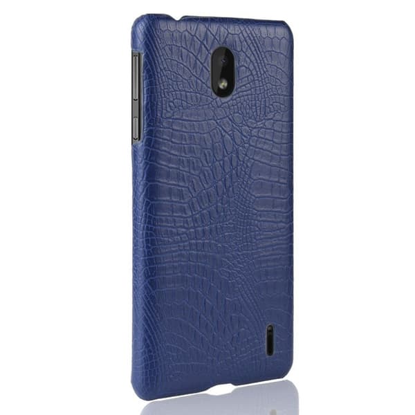 Croco Nokia en Plus deksel - Dark Blue Blue