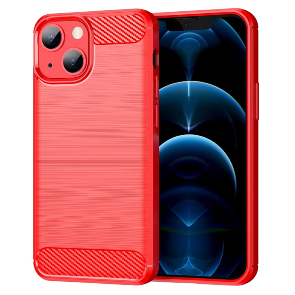 Carbon Flex etui - iPhone 13 - Rød Red