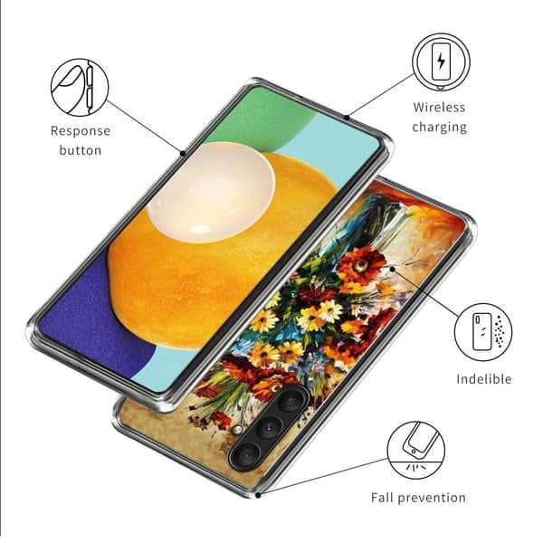 Deco Samsung Galaxy A25 deksel - Fargerik Blomst Multicolor