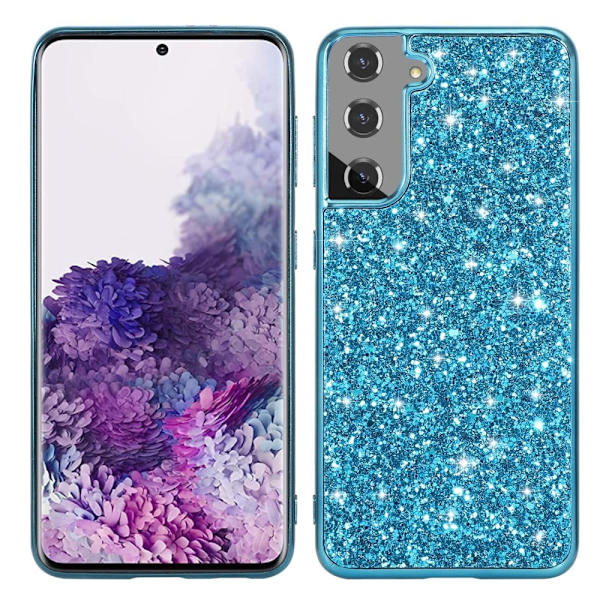 Glitter Samsung Galaxy S24 Plus cover - Blå Blue