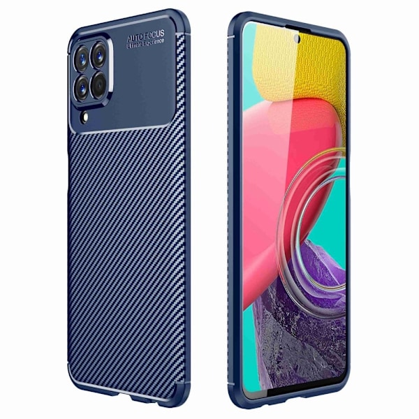 Carbon Shield Samsung Galaxy M33 5G deksel - Blå Blue