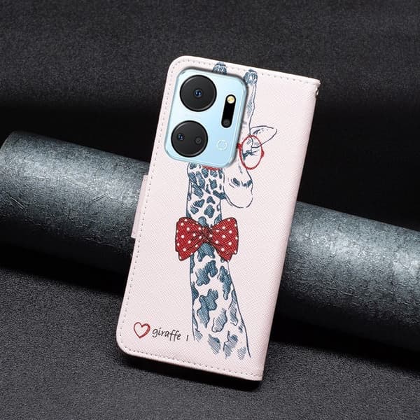 Wonderland Honor X7a Flippetui - Girafffe Pink