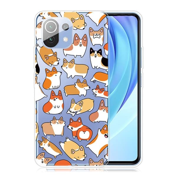 Deco Xiaomi Mi 11 Lite 5g / 11 Lite Etui - Sød Hund Multicolor