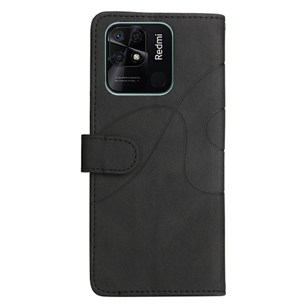 Matte Liquid silikone cover til Xiaomi Redmi 10C - Sort Black