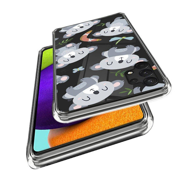 Deco Samsung Galaxy A13 4G Etui - Koalas Silver grey