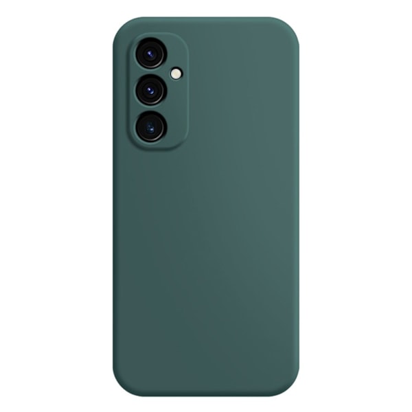 Avfasat gummerat droppskydd för Samsung Galaxy A34 5G - Svartaktig Grön Grön