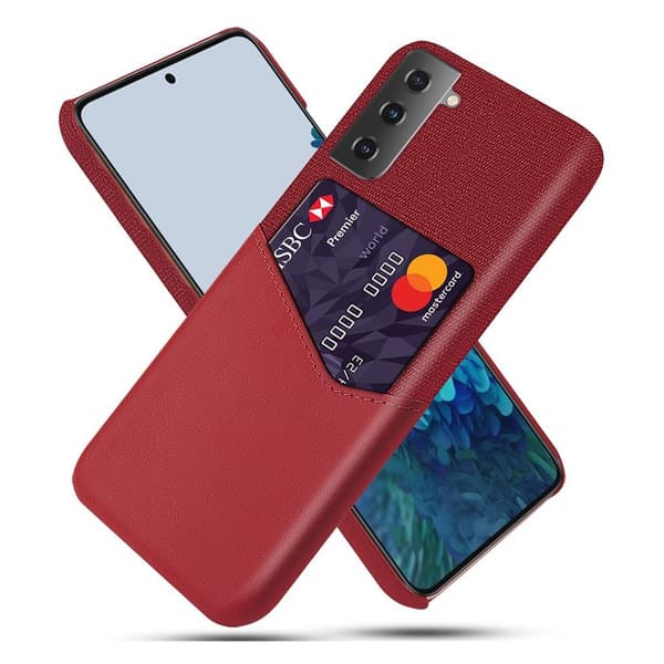 Bofink Samsung Galaxy S21 Card Deksel - Rød Red