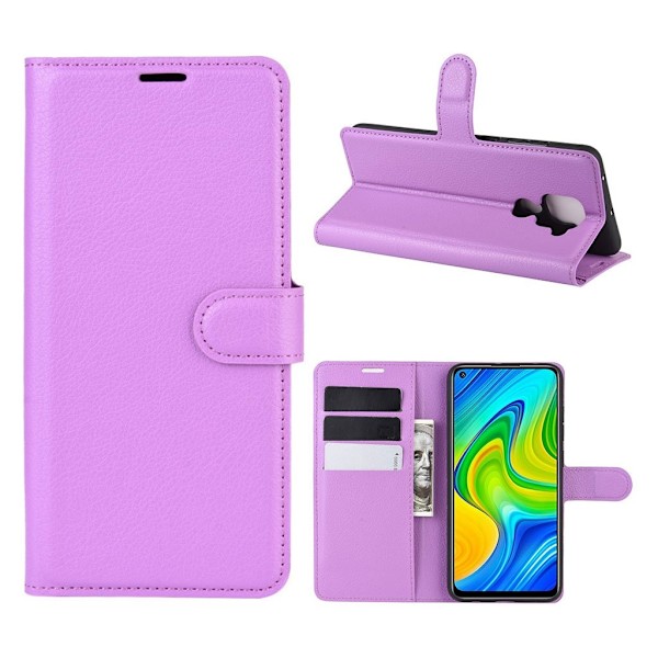 Classic Xiaomi Redmi Note 9 flip etui - Lilla Purple
