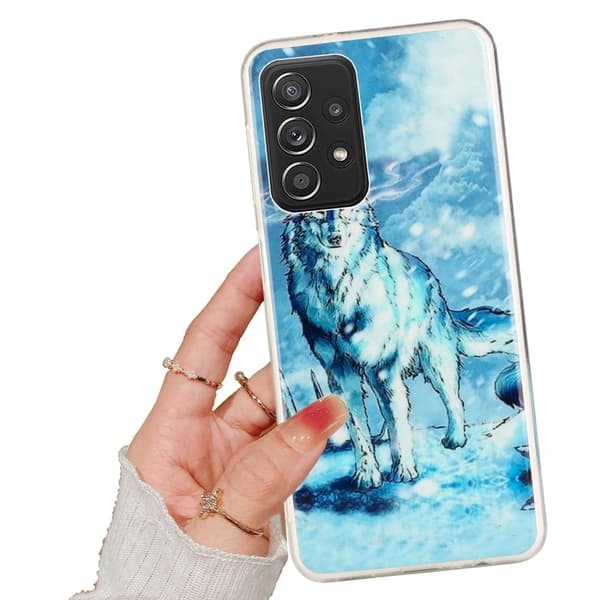 Deco Samsung Galaxy A33 5G Etui - Sne Ulv Blue