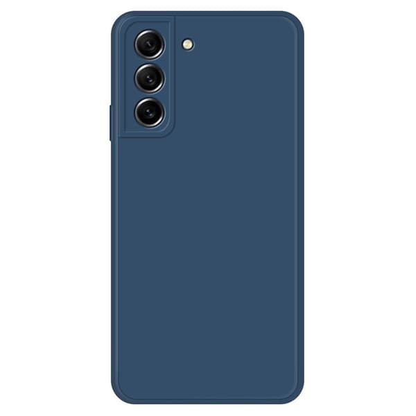 Skråt gummicover mod fald til Samsung Galaxy S21 FE - Mørkeblå Blue