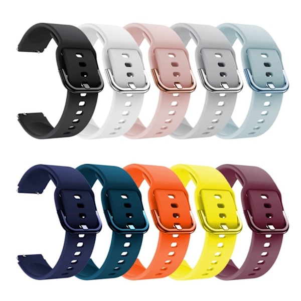 19 mm enkelt klockarmband i silikon för Haylou / Noise / Willful - Baby Blå Blå