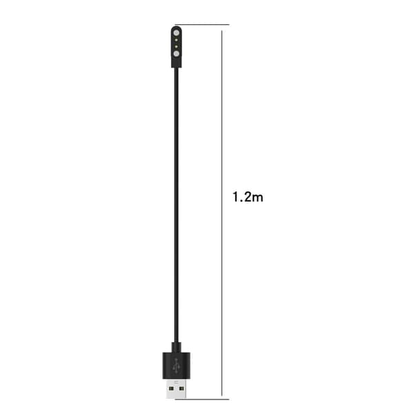 1,2 m magnetisk USB-ladekabel - Hvit White