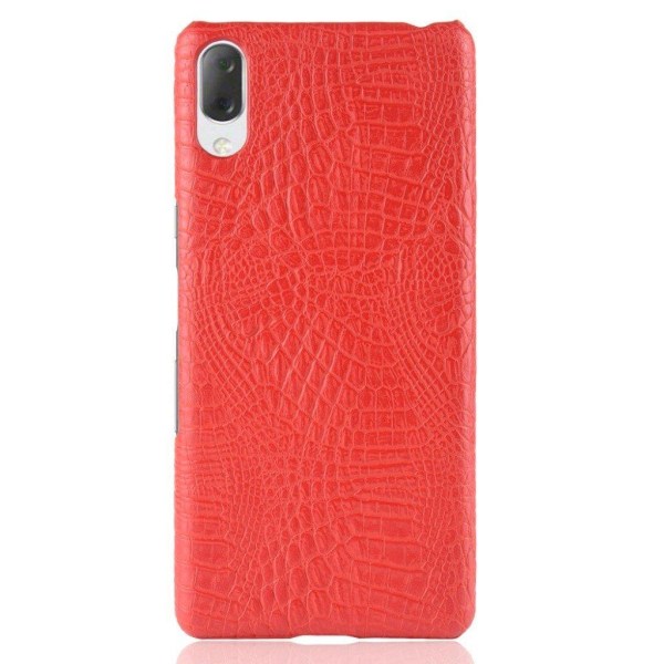 Sony Xperia L3 crocodile texture leather case - Red Red