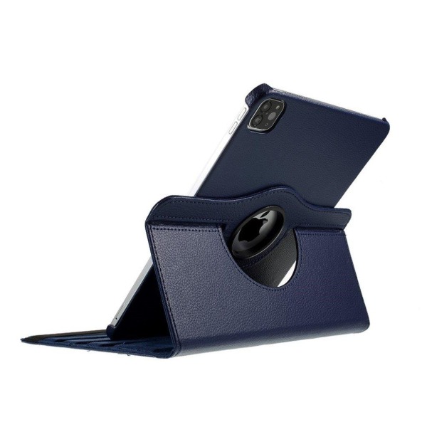 iPad Air (2020) 360 graders rotatable læder etui - mørkeblå Blue