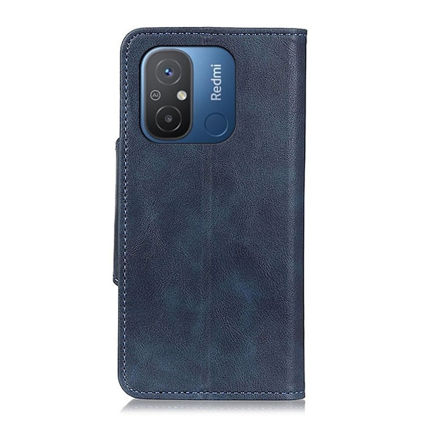 Bofink Vintage Xiaomi Redmi 12C / 11a Læder Etui - Blå Blue