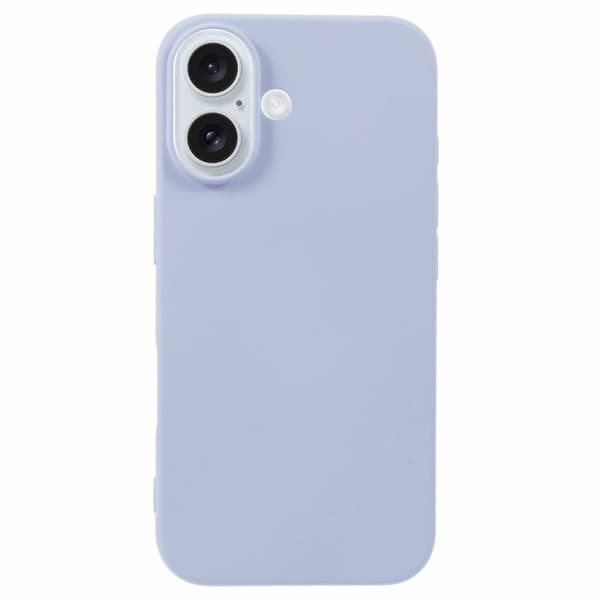 iPhone 16 Plus Flexibelt fodral Mjukt fiberfoder Reptåligt mobilskal - Ljuslila Lila