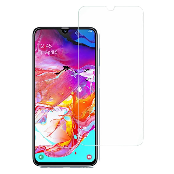 Amorus Arch Edge Härdat Glas Skärmskydd till Samsung Galaxy A70 Transparent