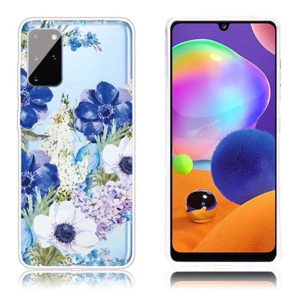 Deco Samsung Galaxy A31 skal - Vackra Blommor Blå