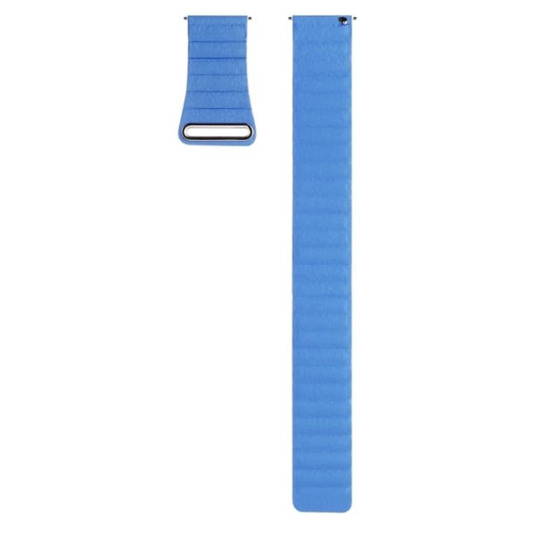 22mm Universal aito nahkainen kellonhihna - Sininen Blue