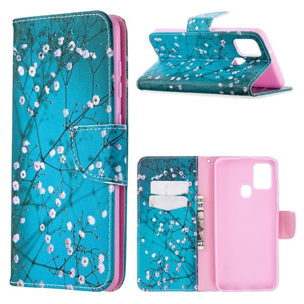 Wonderland Samsung Galaxy A21s veske - Tre med blomster Multicolor