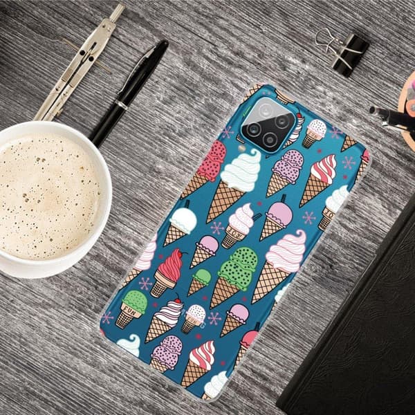 Deco Samsung Galaxy A12 5G Etui - Ice Cream Multicolor